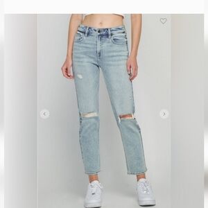 Distressed Light Blue Jeans